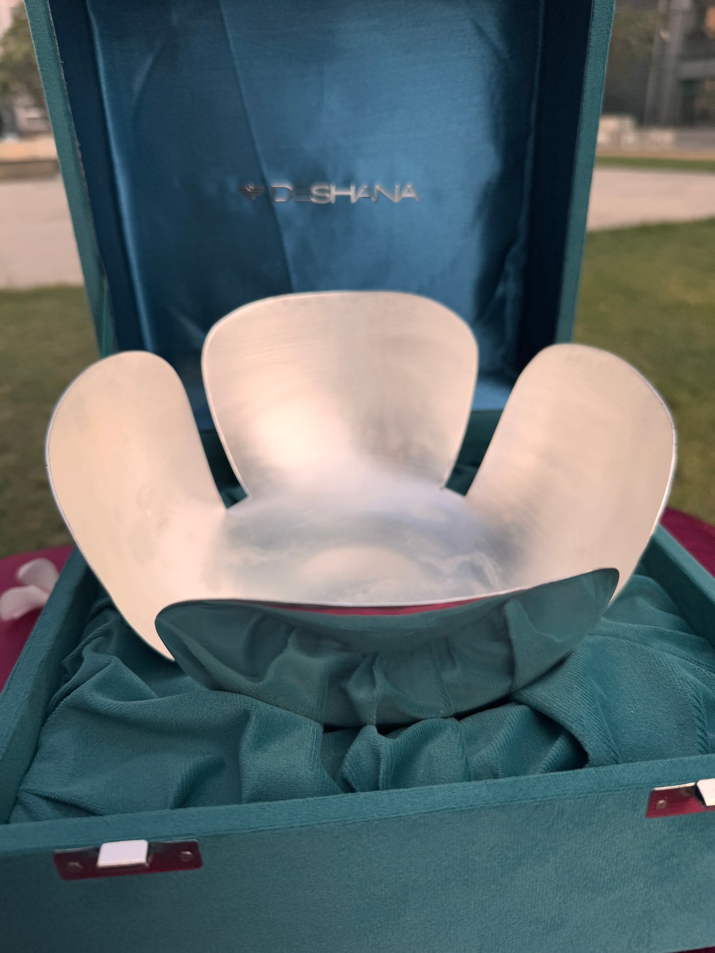 Silver Plated Lotus Style Bowl