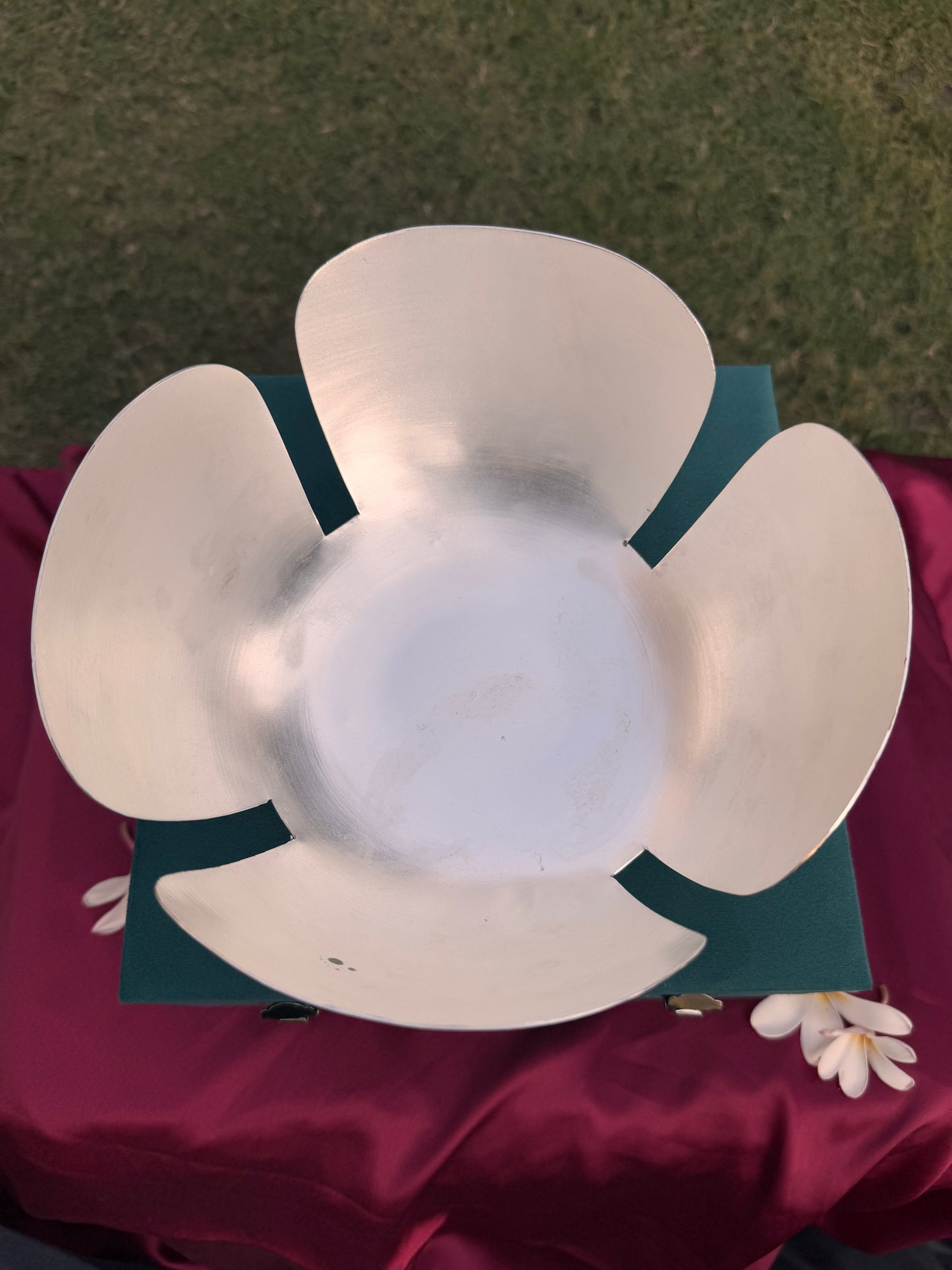 Silver Plated Lotus Style Bowl