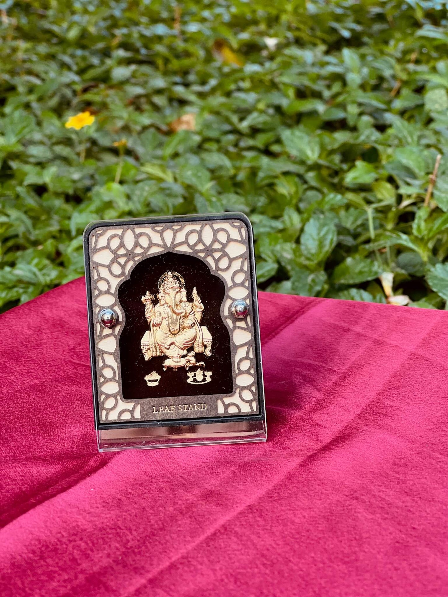 Gold Foil Lord Ganesha - Small Photo frame