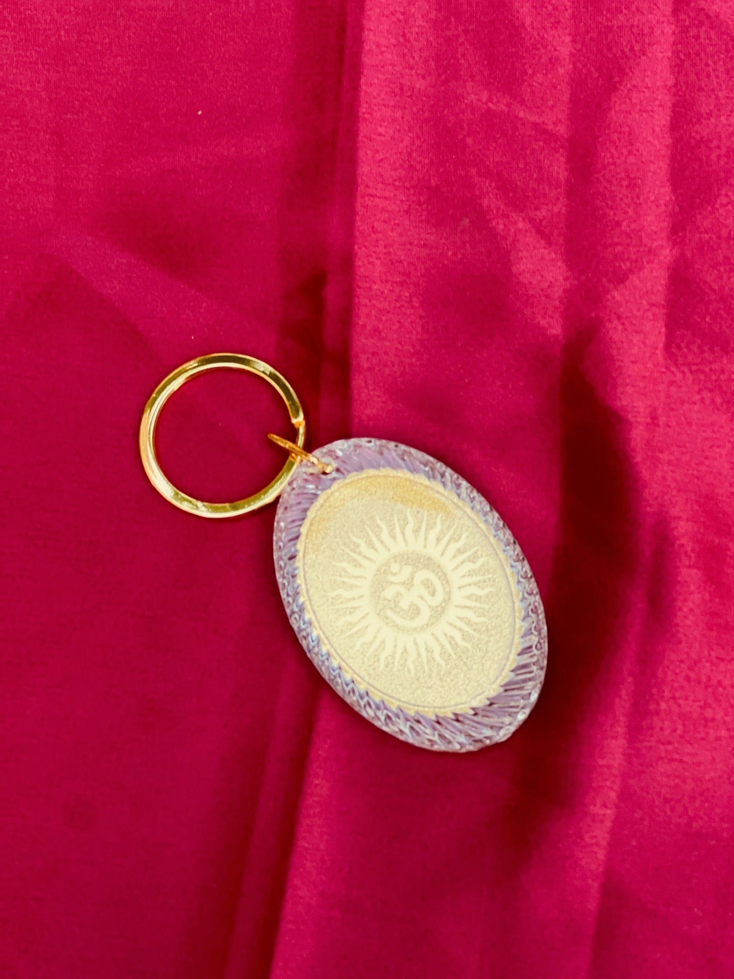 Antique Gold Leaf key Chain