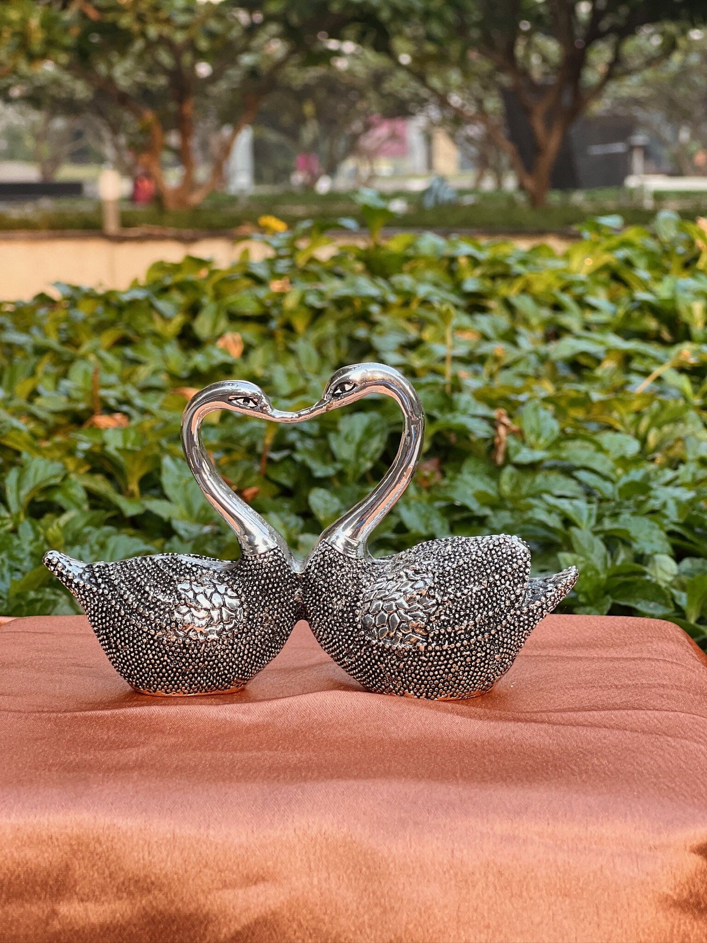 Pair of Silver Coating Duck