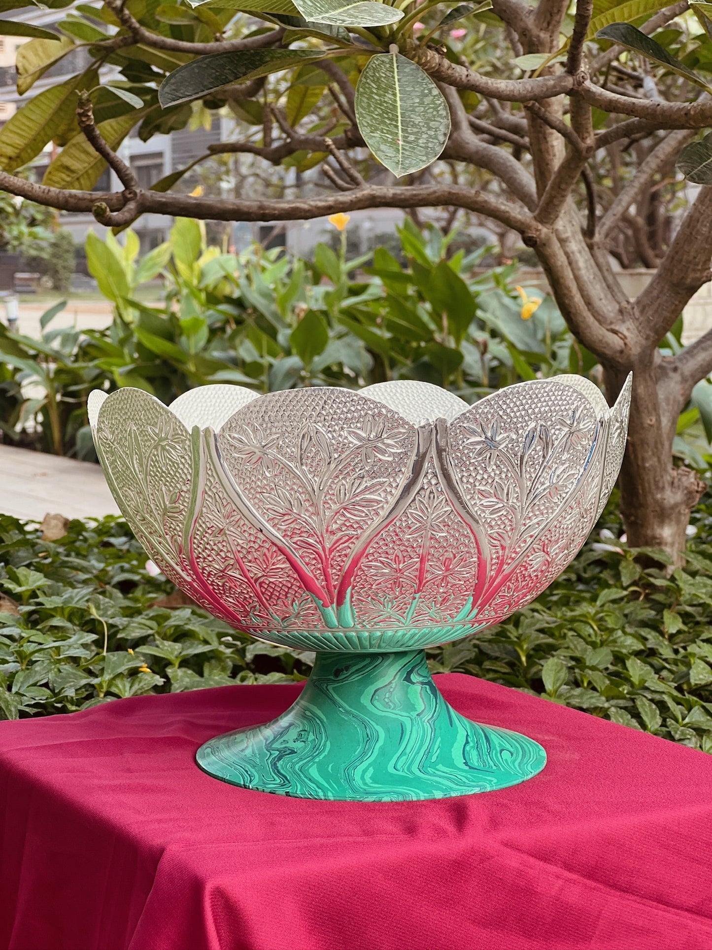 Silver Plated Premium Nakkasi Bowl