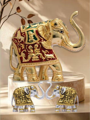 Elephant & Kamdhenu
