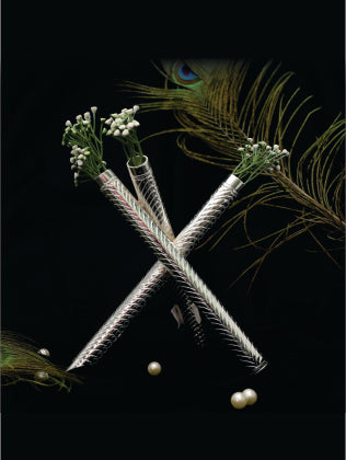 DESHANA Handcrafted Silver Plated Decorative Vase – A Timeless Blend of Elegance and Artistry