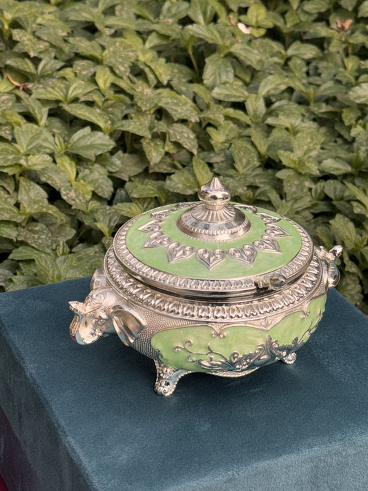DESHANA Elegant Style Luxurious Dry Fruit cum Mukhwas Box – Green – A Stylish Storage Solution for Delights