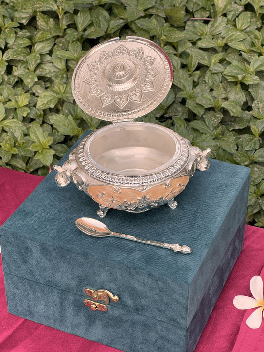 DESHANA Elegant Style Luxurious Dry Fruit cum Mukhwas Box – Orange – A Stylish Storage Solution for Delights