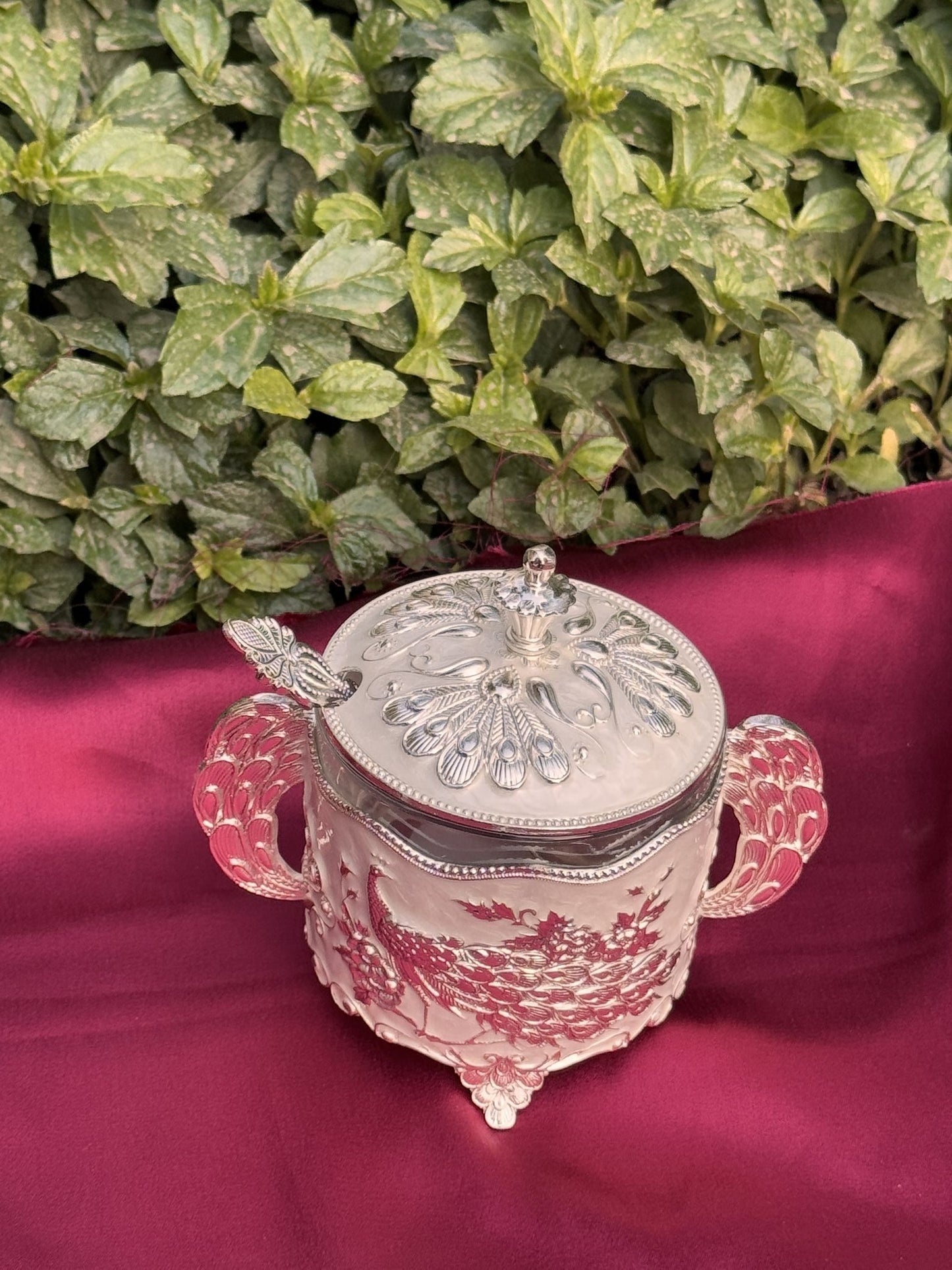 DESHANA Peacock Style Luxurious Dry Fruit cum Mukhwas Box – Green – A Stylish Storage Solution for Delights