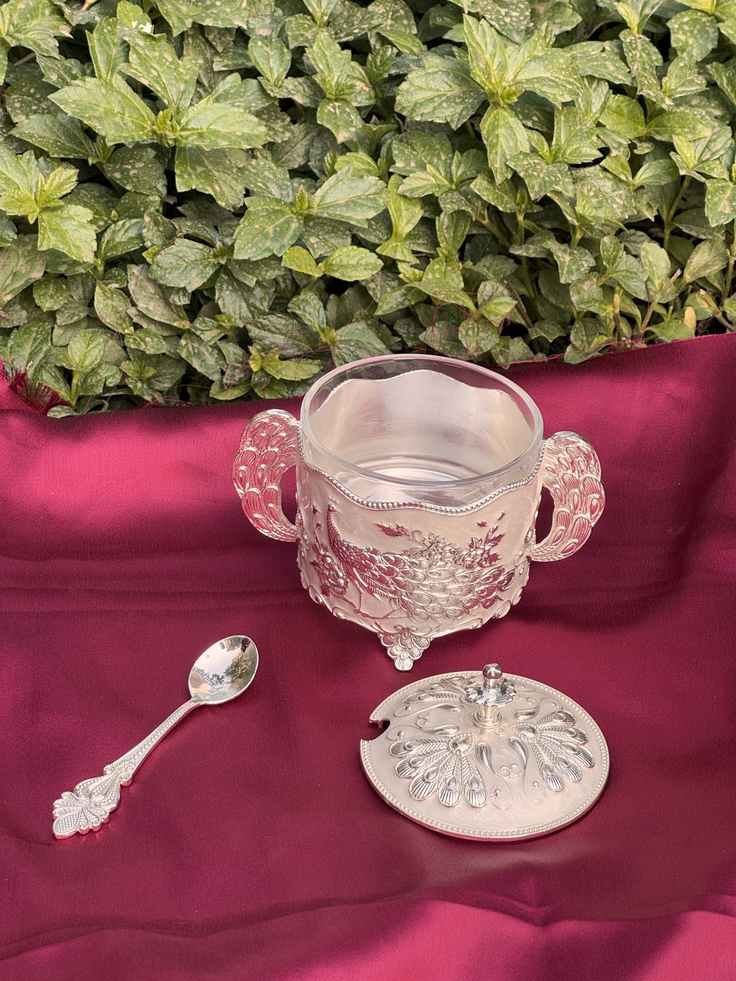 DESHANA Peacock Style Luxurious Dry Fruit cum Mukhwas Box – Green – A Stylish Storage Solution for Delights