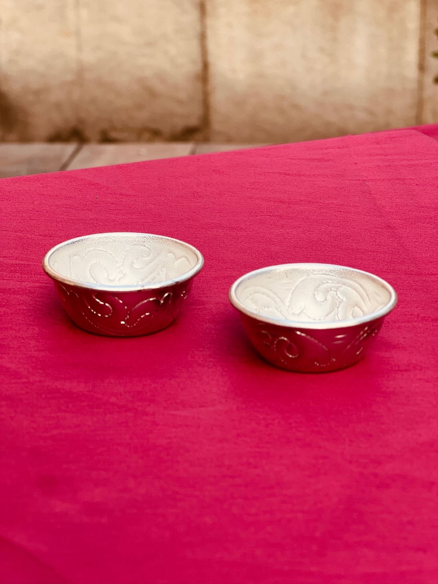 DESHANA Handcrafted Silver Plated Luxurious Pooja Thali with Kalash, Katori – A Complete Set for Divine Rituals