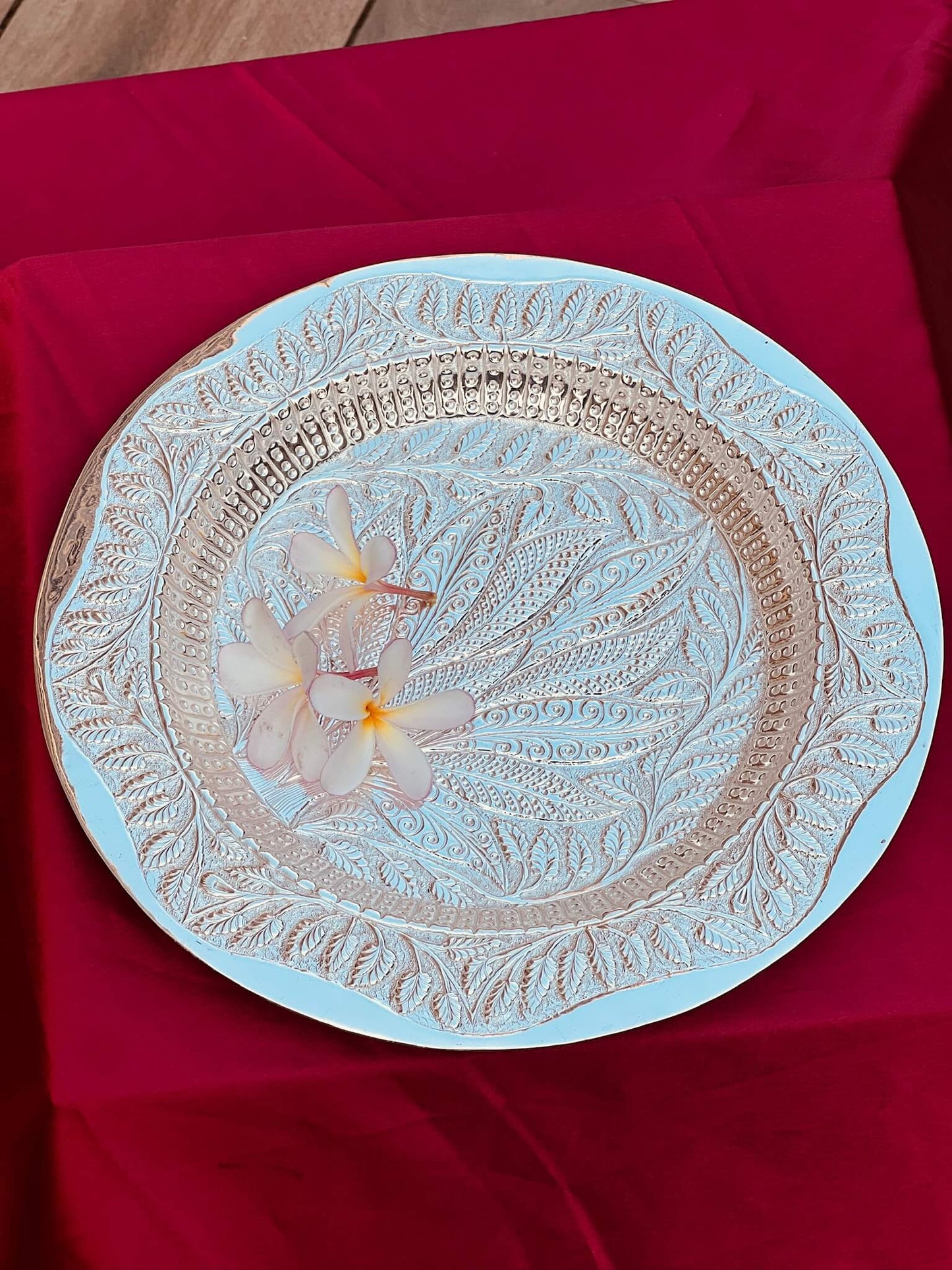 DESHANA Handcrafted Silver Plated Luxurious Pooja Thali with Kalash, Katori, and Ghanti – A Complete Set for Divine Rituals