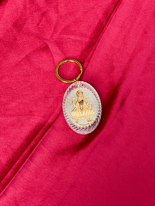Antique Gold Leaf key Chain