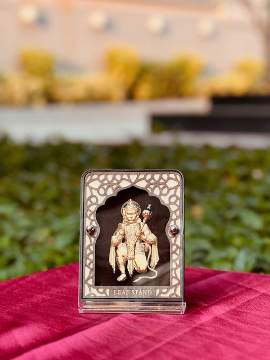 Gold Foil Lord Hanuman Photo frame