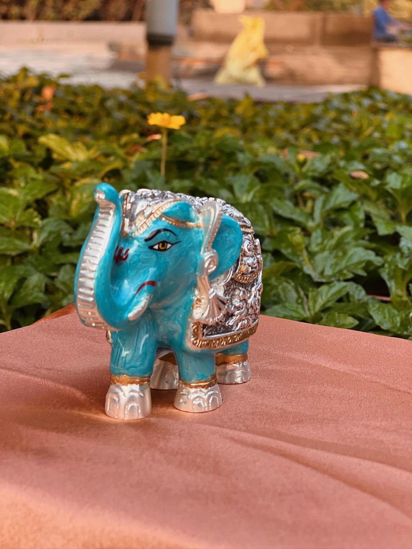 DESHANA Antique Meena Work Pair of Elephants – A Symbol of Strength, Wisdom, and Good Fortune-Medium Size