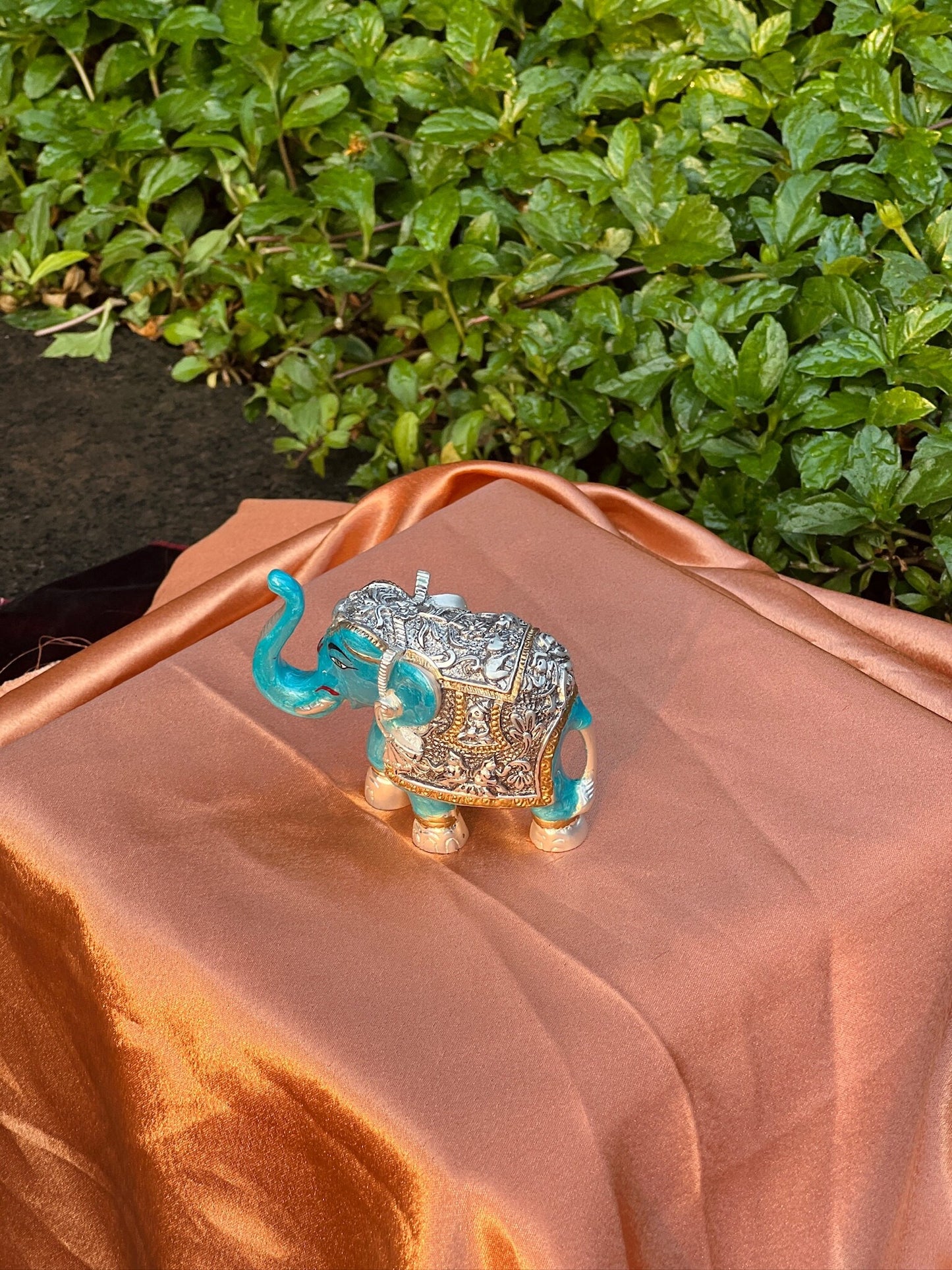 DESHANA Antique Meena Work Pair of Elephants – A Symbol of Strength, Wisdom, and Good Fortune-Medium Size