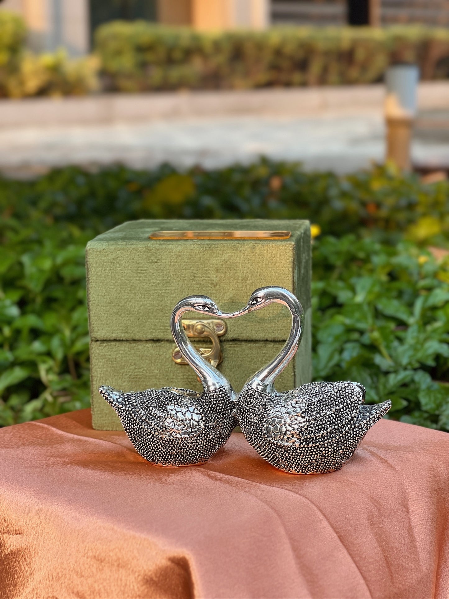 Pair of Silver Coating Duck
