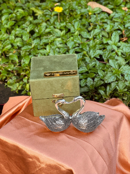Pair of Silver Coating Duck