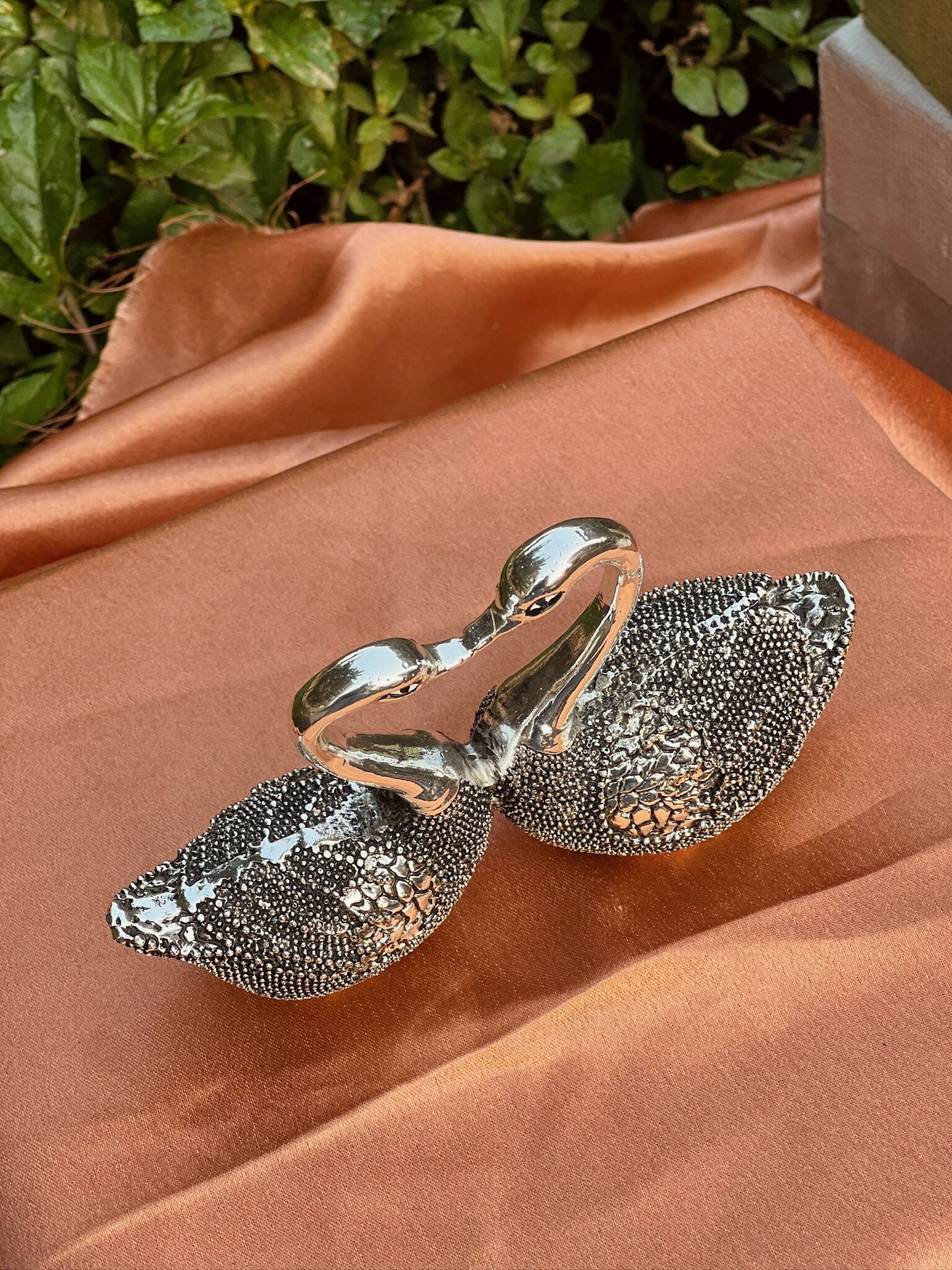 Pair of Silver Coating Duck