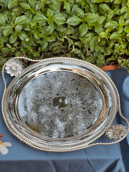 Luxurious Serving Tray with Handle