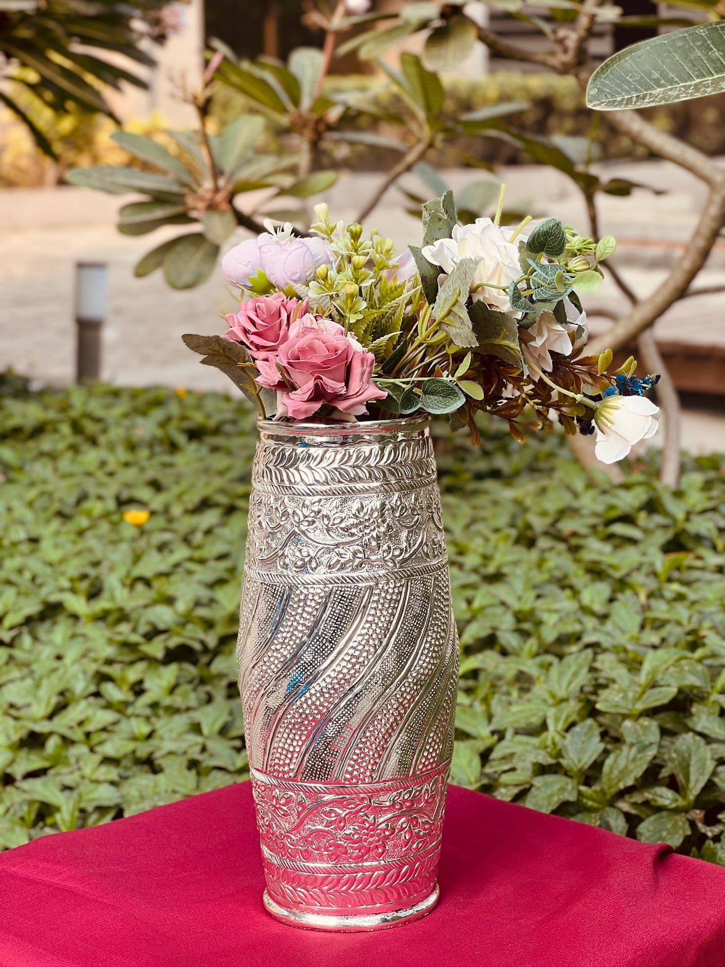 Silver plated Antique Vase