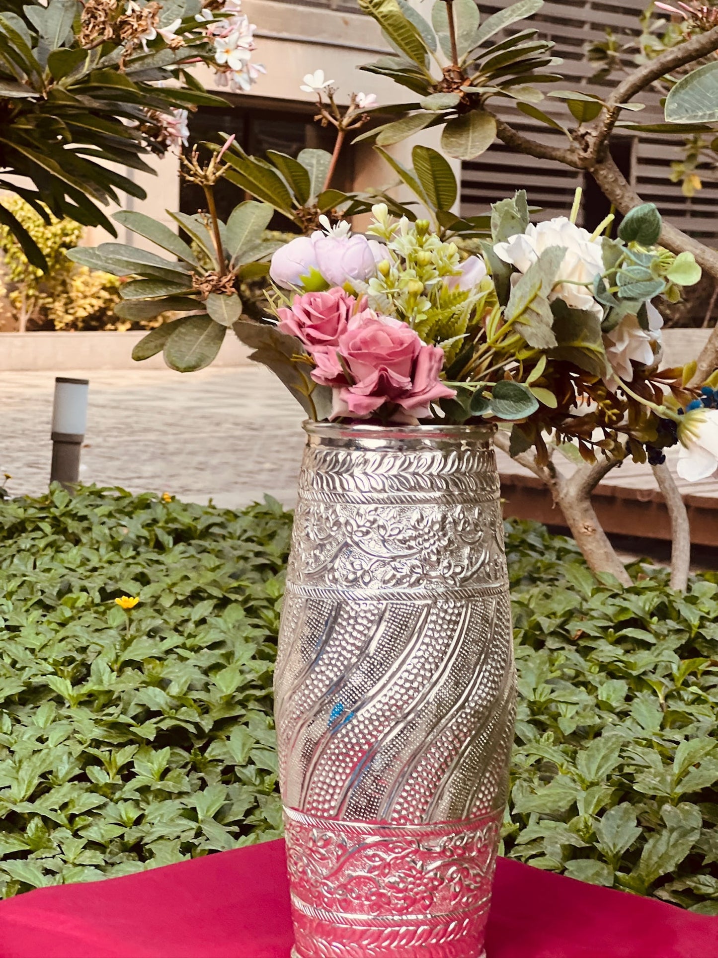 Silver plated Antique Vase
