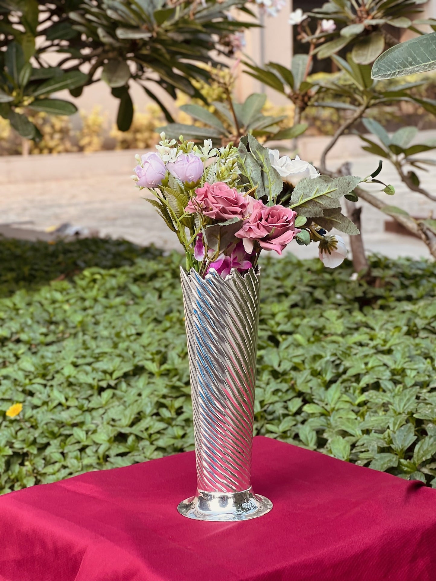 Silver plated Antique Vase