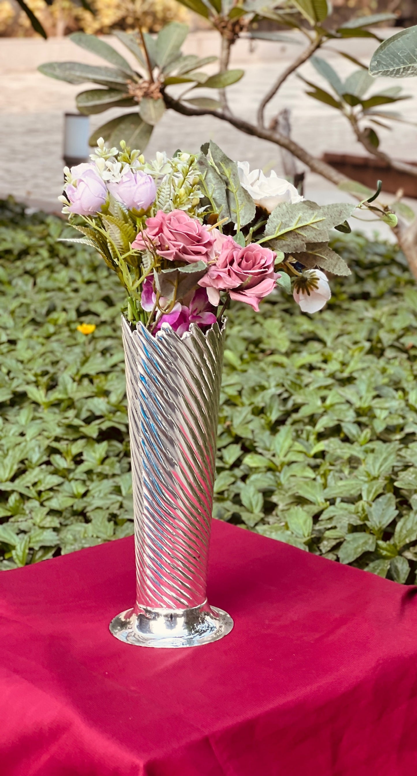 Silver plated Antique Vase