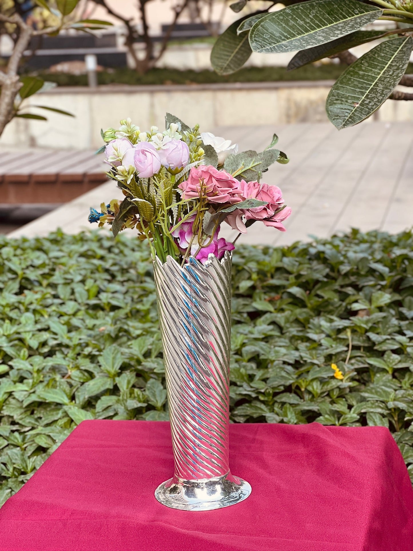 Silver plated Antique Vase